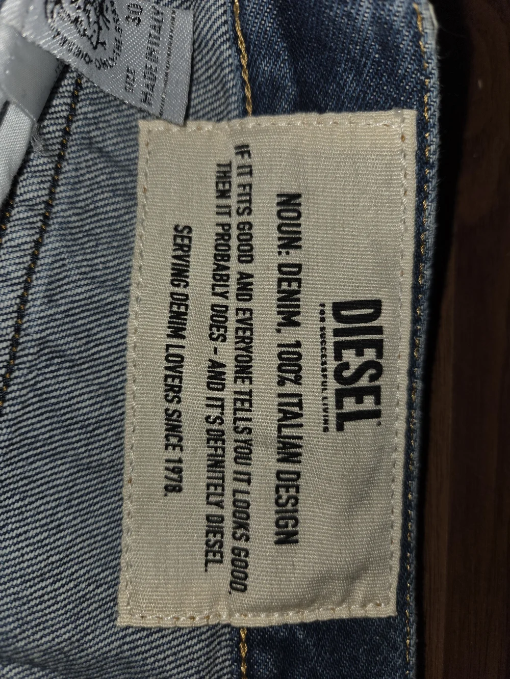 Diesel Straight-Leg Jeans in Medium Blue Denim